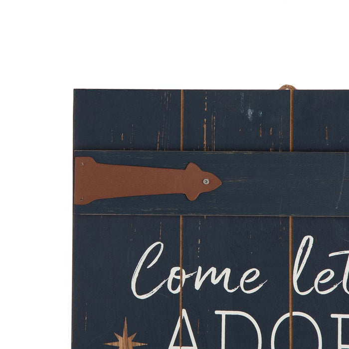24"H Wooden Nativity Wall Décor