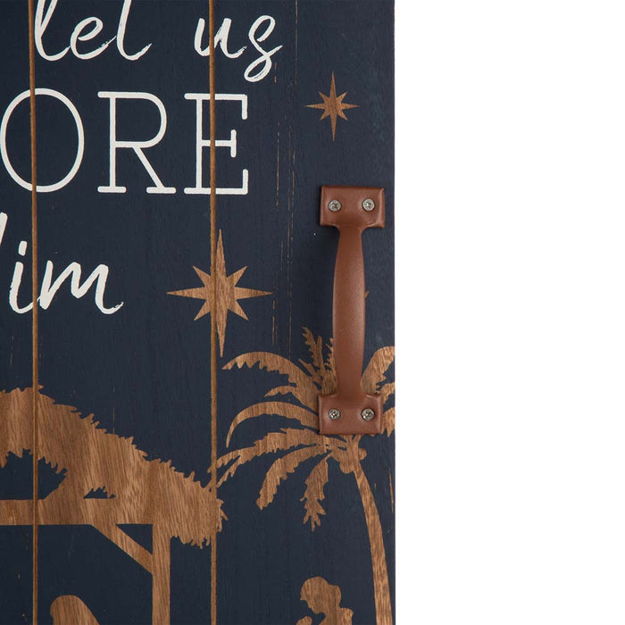 24"H Wooden Nativity Wall Décor