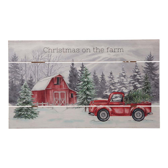 24"L Wooden Farmhouse Hanging Wall Decor
