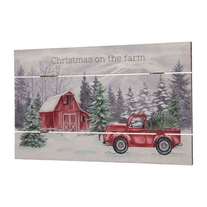 24"L Wooden Farmhouse Hanging Wall Decor