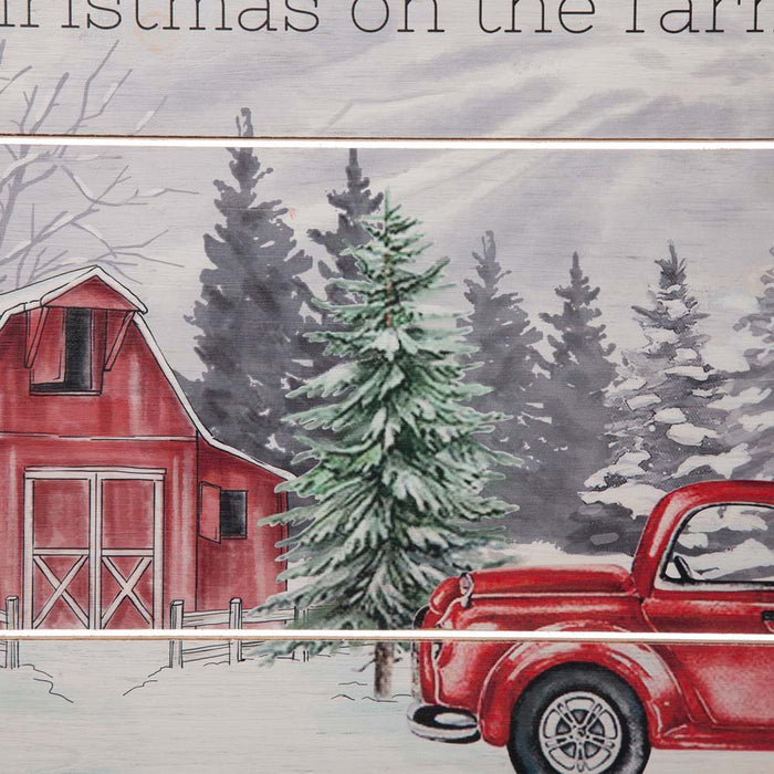 24"L Wooden Farmhouse Hanging Wall Decor