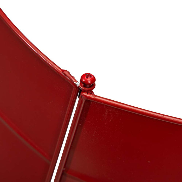26"D Red Metal Tree Collar