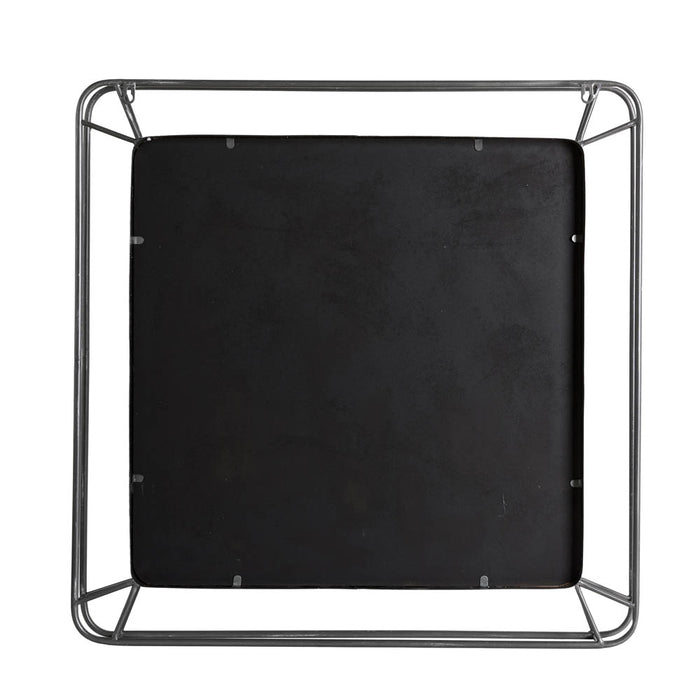 29.50"H Oversized Square Wall Mirror with Metal Frame