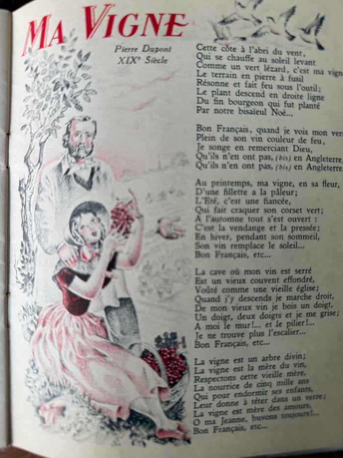 Vintage French Byrrh Songbook – Chantons le Vin, Circa 1930s