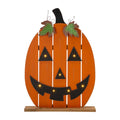 30"H Lighted Wooden Cutout Pumpkin Porch Decor