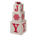 31.89"H Wooden Block Wording Porch Sign - JOY