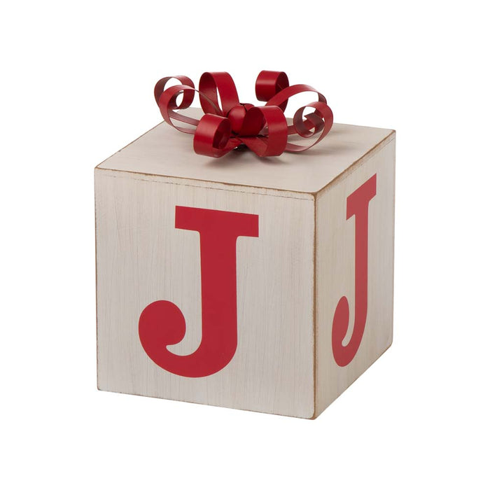 31.89"H Wooden Block Wording Porch Sign - JOY