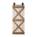 35.25"H Farmhouse Wooden Barn Door Wall Decor