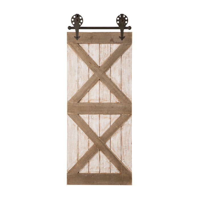 35.25"H Farmhouse Wooden Barn Door Wall Decor