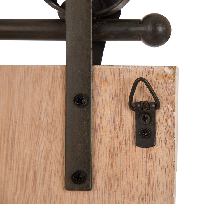 35.25"H Farmhouse Wooden Barn Door Wall Decor