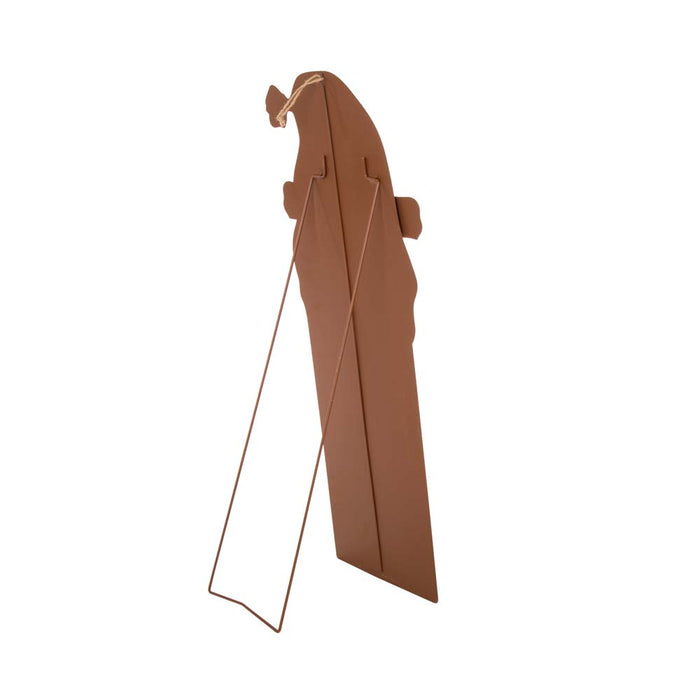 35.98"H Rusty Metal Santa Decor