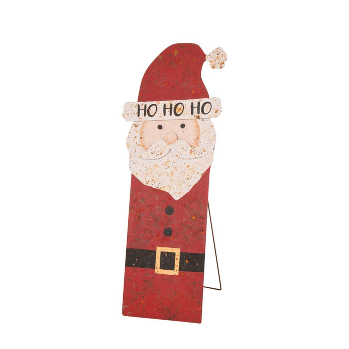 35.98"H Rusty Metal Santa Decor