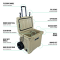 35qt Wheelie Hogg Coolers — Frosted Tan