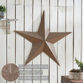 36" Satin Brown Metal Barn Star - Primitive Star Quilt Shop