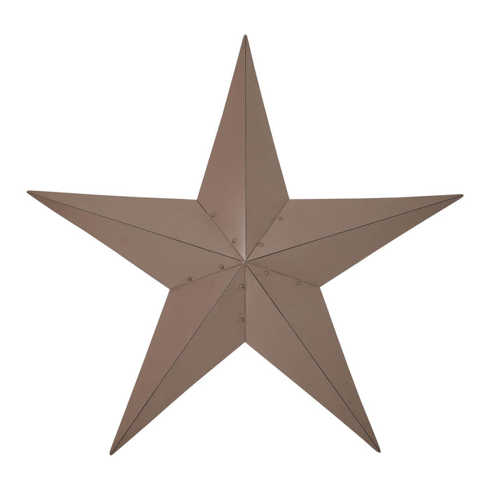 36" Satin Brown Metal Barn Star - Primitive Star Quilt Shop