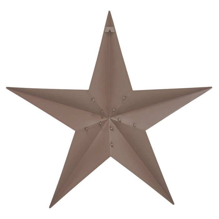 36" Satin Brown Metal Barn Star - Primitive Star Quilt Shop