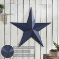36" Satin Navy Metal Barn Star - Primitive Star Quilt Shop
