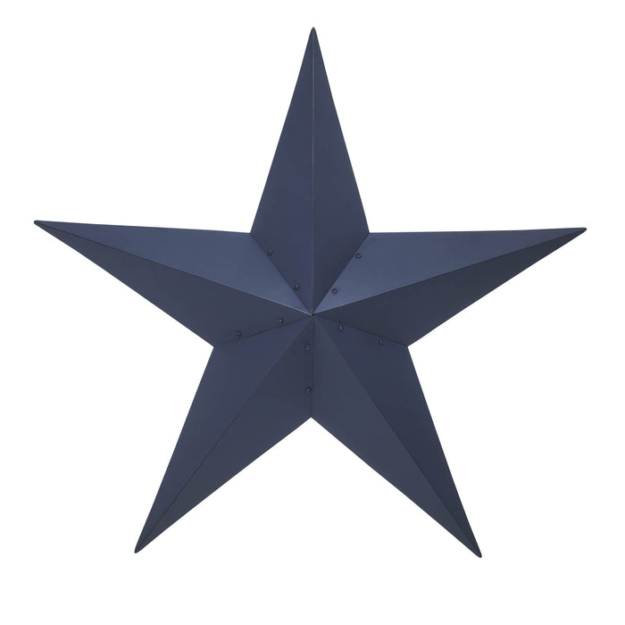 36" Satin Navy Metal Barn Star - Primitive Star Quilt Shop