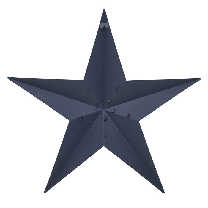 36" Satin Navy Metal Barn Star - Primitive Star Quilt Shop