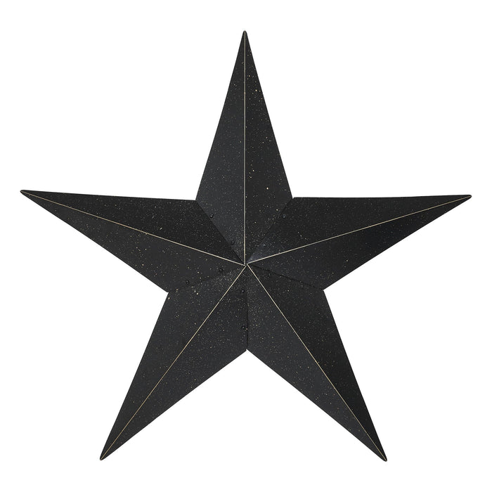 36" Speckled Black Barn Star - Primitive Star Quilt Shop