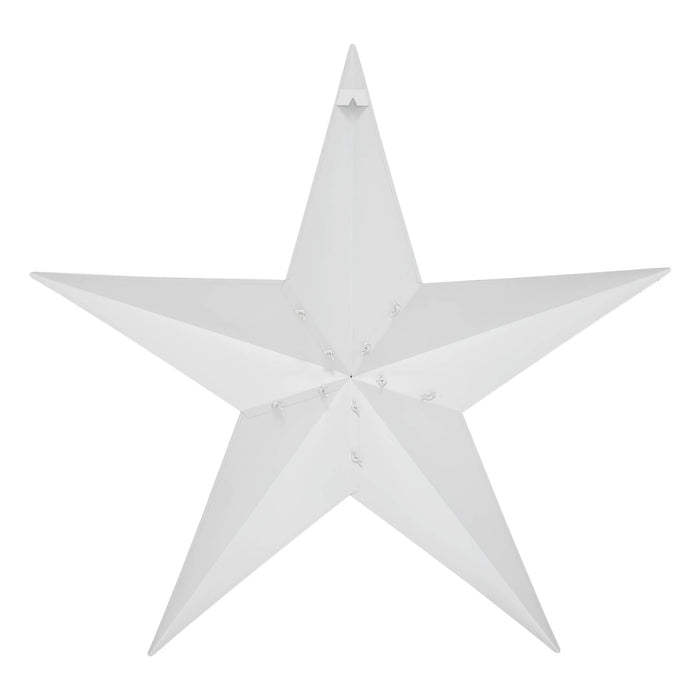 36" Speckled White Barn Star - Primitive Star Quilt Shop
