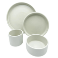 4 Piece Place Setting American Modern Matte White