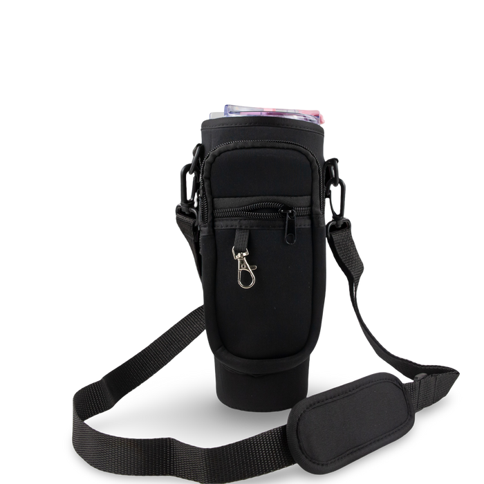 40oz Portable Tumbler Sleeve Bag w/ Strap & Hook - color option | tumbler handle accessory
