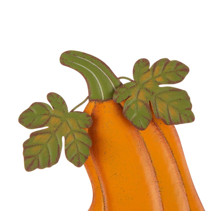 42"H 3 in 1 Metal Pumpkin Yard Stake or Hanging Decor