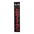 42"H Lighted Wooden Black "Merry CHRISTMAS" Porch Sign Board
