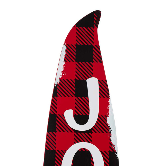 42"H Wooden Christmas Gnome "JOY" Porch Sign Board