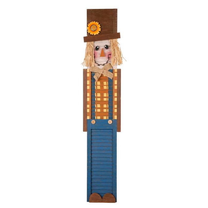42"H Wooden Scarecrow Porch Sign