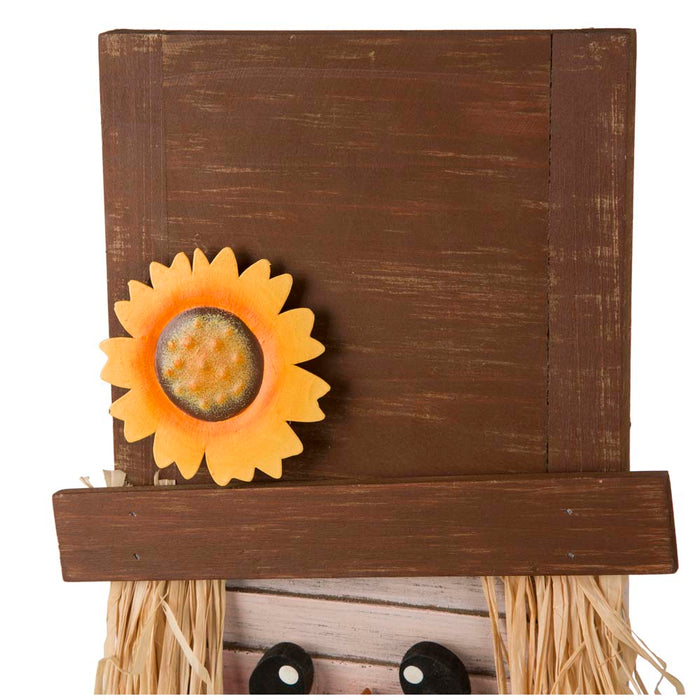42"H Wooden Scarecrow Porch Sign