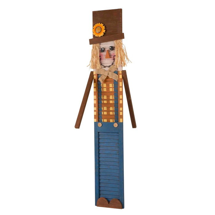 42"H Wooden Scarecrow Porch Sign