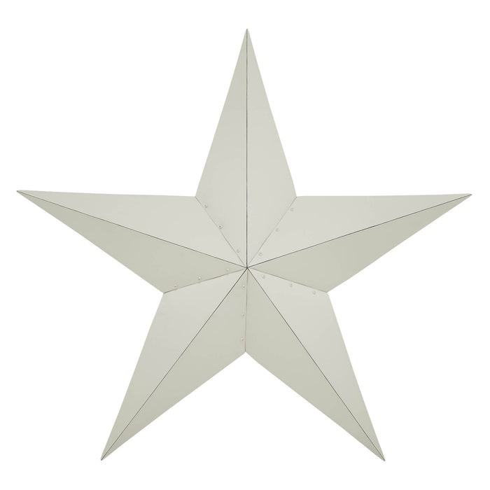 48" Satin Creme Metal Barn Star - Primitive Star Quilt Shop