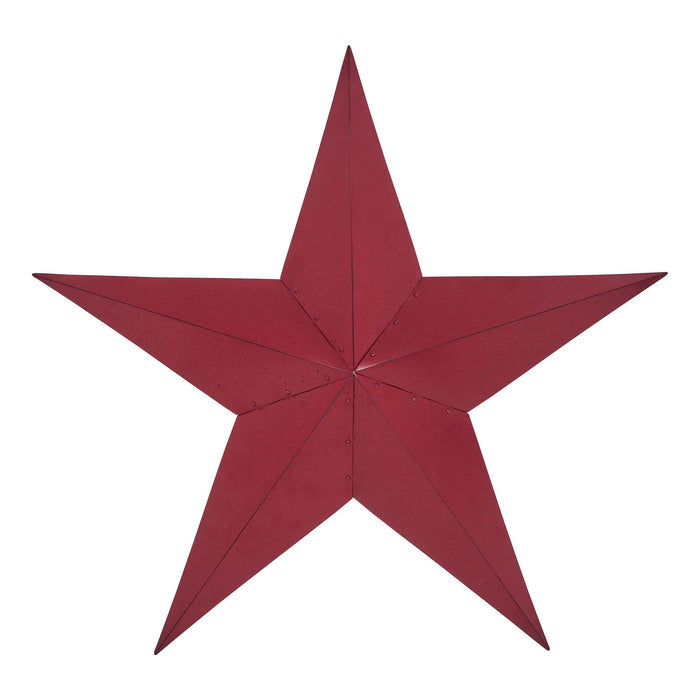 48" Speckled Cranberry Barn Star - Primitive Star Quilt Shop