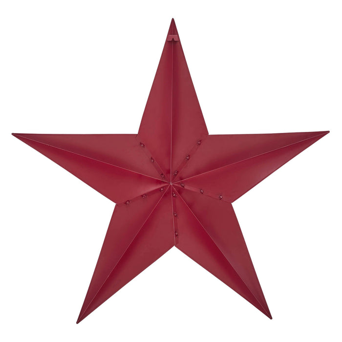 48" Speckled Cranberry Barn Star - Primitive Star Quilt Shop