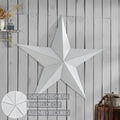 48" Speckled White Barn Star - Primitive Star Quilt Shop