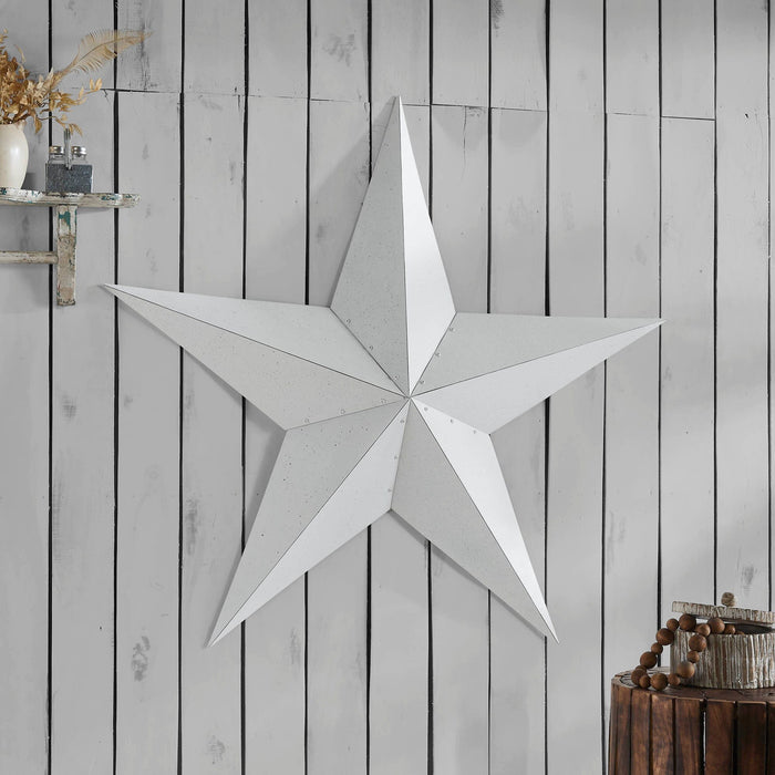 48" Speckled White Barn Star - Primitive Star Quilt Shop