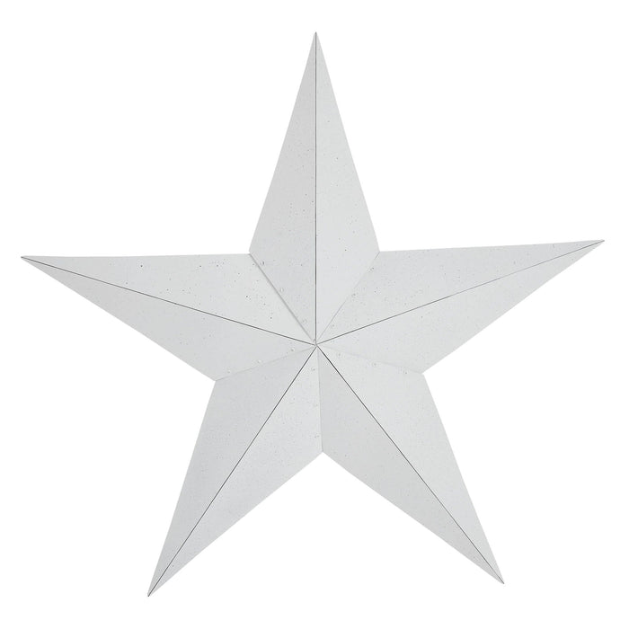 48" Speckled White Barn Star - Primitive Star Quilt Shop