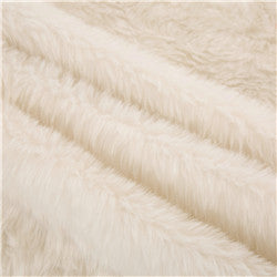 48"D White Plush Christmas Tree Skirt