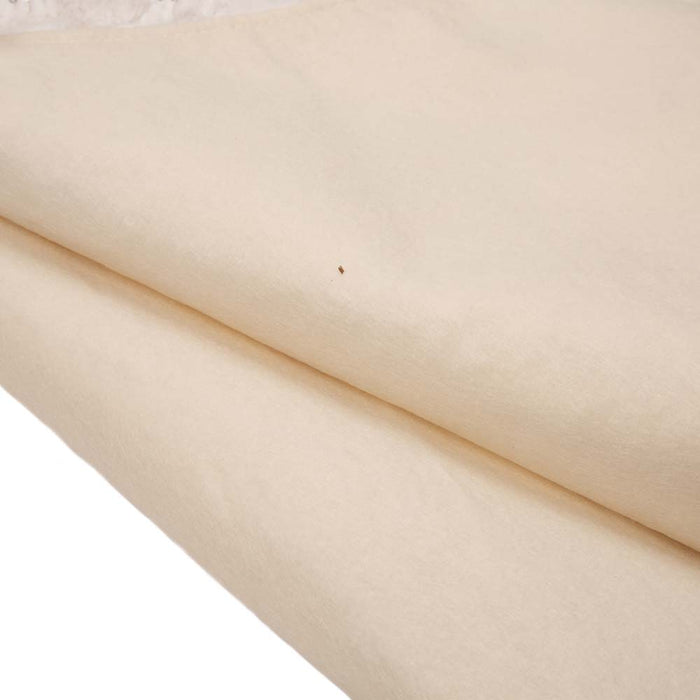 48"D White Plush with Snowflake Christmas Tree Skirt