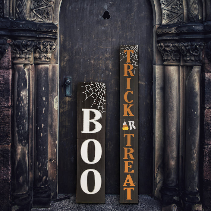 59.68"H Wooden Trick Or Treat Porch Sign (KD)