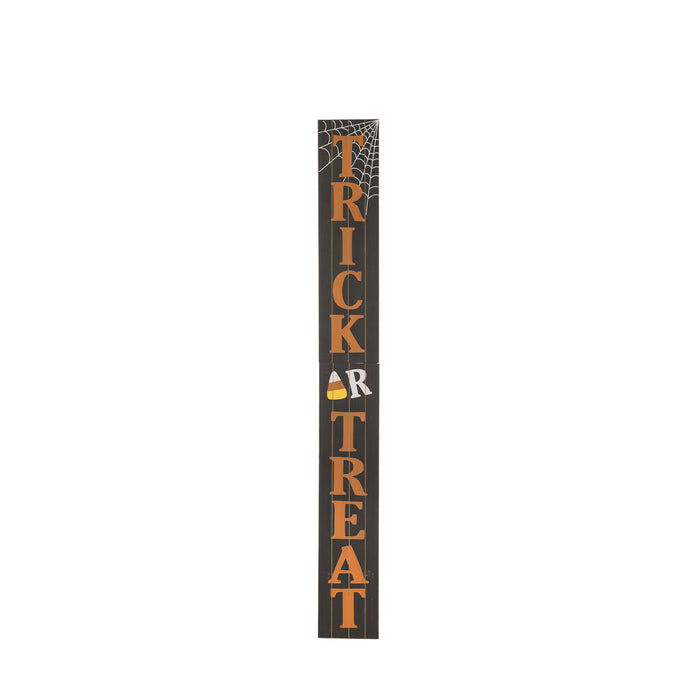59.68"H Wooden Trick Or Treat Porch Sign (KD)