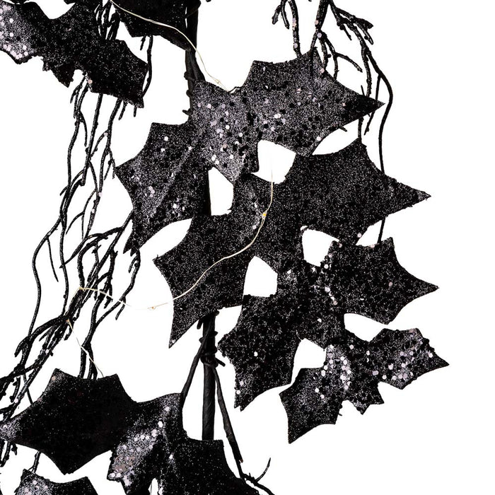 72"L Lighted Halloween Bat Garland