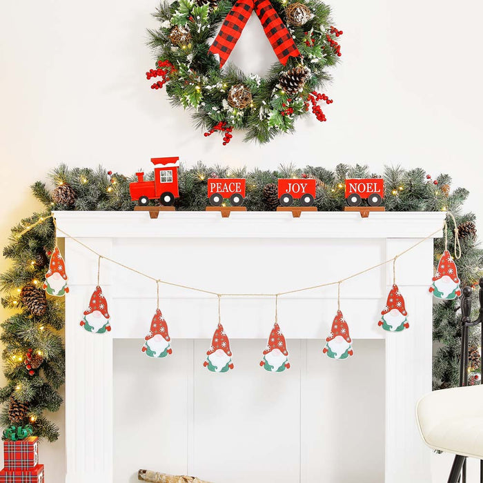 72"L Metal Christmas Gnome Garland