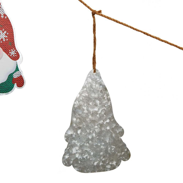 72"L Metal Christmas Gnome Garland