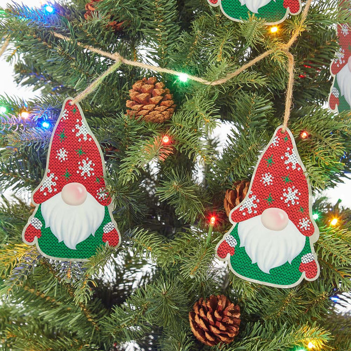 72"L Metal Christmas Gnome Garland