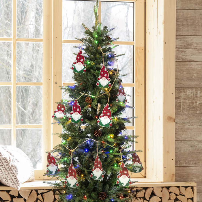 72"L Metal Christmas Gnome Garland