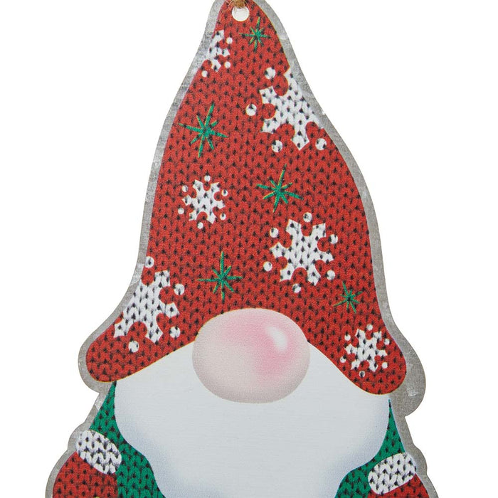72"L Metal Christmas Gnome Garland