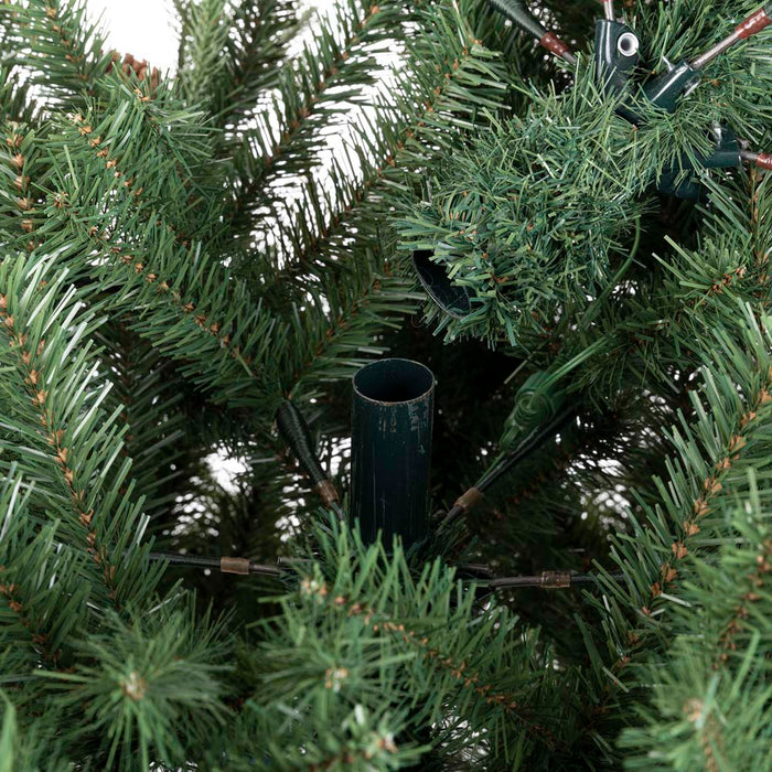 7ft Pre-Lit Green Fir Artificial Christmas Tree with 500 LED Lights